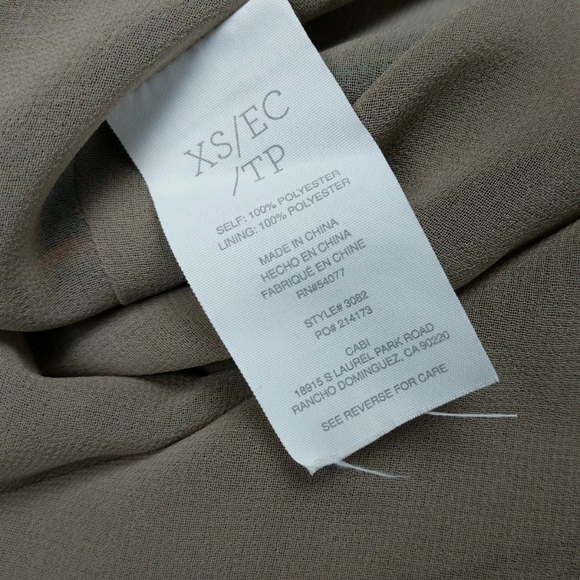 CABI arabesque orange Blue Brown Moroccan print spaghetti strap blouse cami  XS - Picture 11 of 12